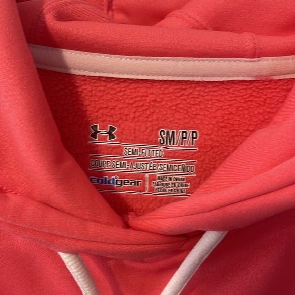 Womens Under Armour Coral/Camo Hoodie - Picture 4 of 7